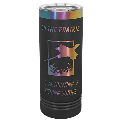Laserable Polar Camel 22 oz. Black/Prism Skinny Tumbler