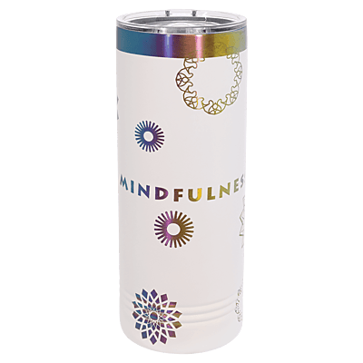 Laserable Polar Camel 22 oz. White/Prism Skinny Tumbler