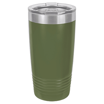 Olive Green 20 oz. Polar Camel Ringneck Tumbler with Clear Lid
