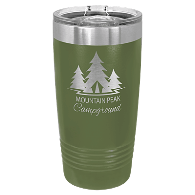 Olive Green 20 oz. Polar Camel Ringneck Tumbler with Slider Lid