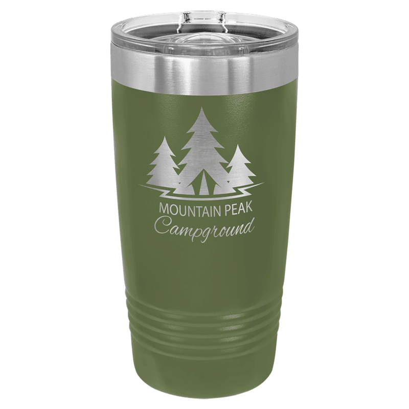 Olive Green 20 oz. Polar Camel Ringneck Tumbler with Slider Lid