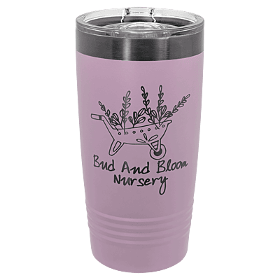 Polar Camel 20 oz. Moody Lilac & Ghost Black ION-Plated Ringneck Tumbler with Slider Lid