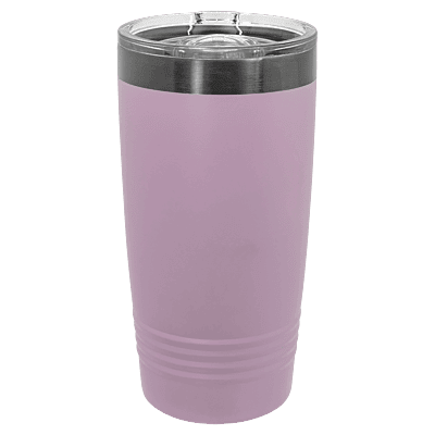 Polar Camel 20 oz. Moody Lilac & Ghost Black ION-Plated Ringneck Tumbler with Slider Lid