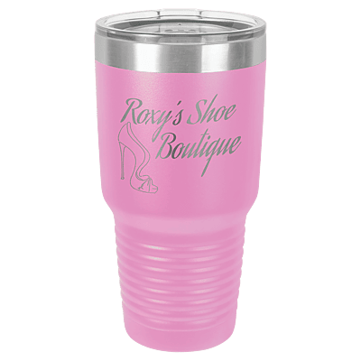 Personalized Polar Camel 30 oz. Light Purple Vacuum Insulated Ringneck Tumbler with Clear Lid