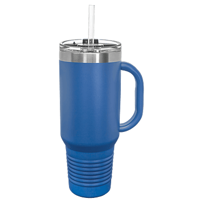Polar Camel 40 oz. Travel Mug with Straw and Snap Lid
