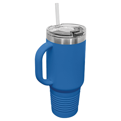 Polar Camel 40 oz. Travel Mug with Straw and Snap Lid