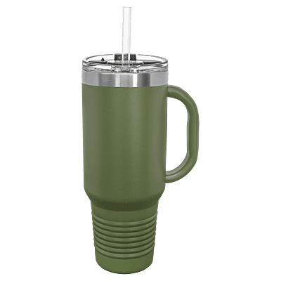 Olive Green Polar Camel 40 oz. Travel Mug with Straw and Snap Lid
