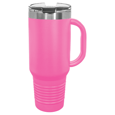 Pink Polar Camel 40 oz. Travel Mug with Straw and Snap Lid