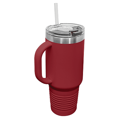 Maroon Polar Camel 40 oz. Travel Mug with Straw and Snap Lid