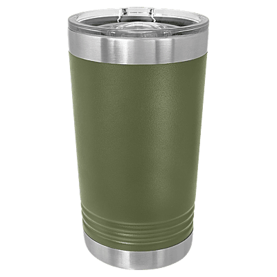 Personalized Polar Camel Olive Green 16 oz. Pint with Slider Lid