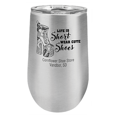 Personalized Polar Camel 16 oz. Stainless Steel Vacuum Insulated Stemless Tumbler with Lid