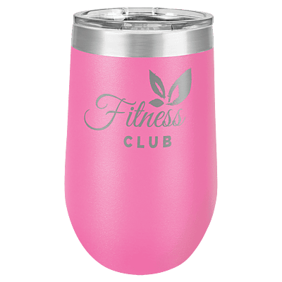 Personalized Polar Camel 16 oz. Pink Vacuum Insulated Stemless Tumbler with Lid