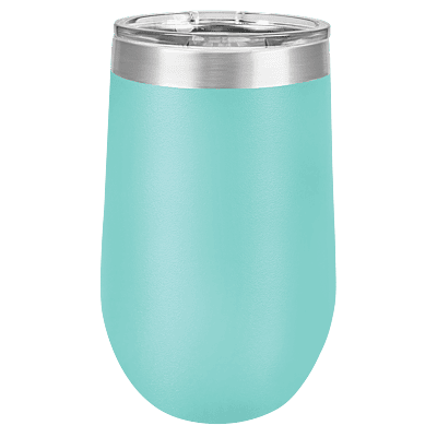 Personalized Polar Camel 16 oz. Teal Vacuum Insulated Stemless Tumbler with Lid