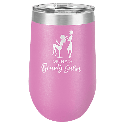 Personalized Polar Camel 16 oz. Light Purple Vacuum Insulated Stemless Tumbler with Lid