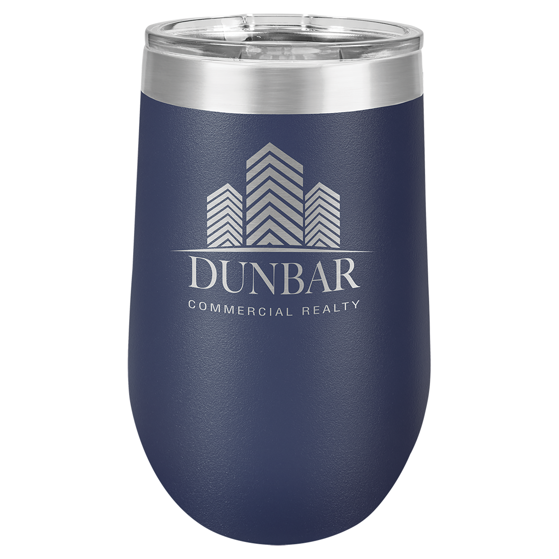 Personalized Polar Camel 16 oz. Navy Blue Vacuum Insulated Stemless Tumbler with Lid