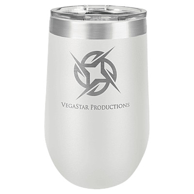 Personalized Polar Camel 16 oz. White Vacuum Insulated Stemless Tumbler with Lid