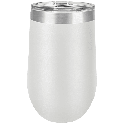 Personalized Polar Camel 16 oz. White Vacuum Insulated Stemless Tumbler with Lid