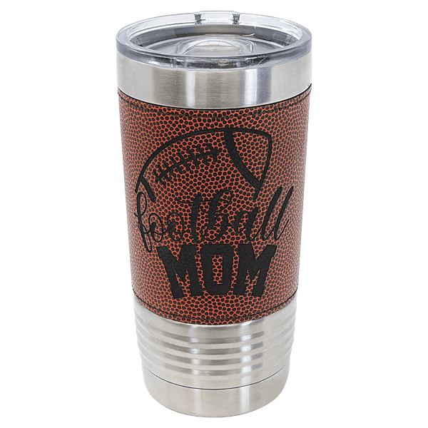 Polar Camel 20 oz. Football Tumbler – Game Day Stainless Steel Mug with Slider Lid