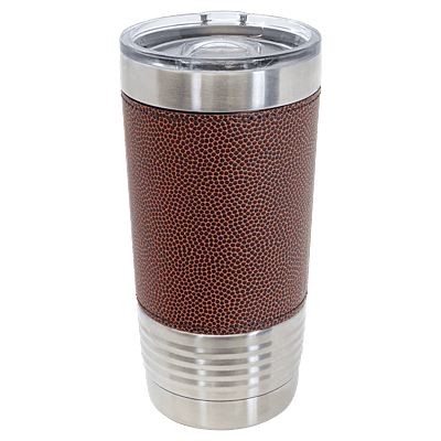 Polar Camel 20 oz. Football Tumbler – Game Day Stainless Steel Mug with Slider Lid