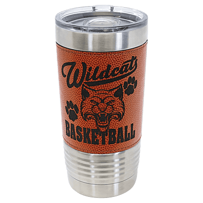 Polar Camel 20 oz. Basketball Tumbler – Game Day Stainless Steel Mug with Slider Lid