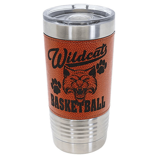 Polar Camel 20 oz. Basketball Tumbler – Game Day Stainless Steel Mug with Slider Lid