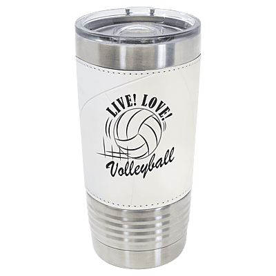 Polar Camel 20 oz. Volleyball Tumbler – Game Day Stainless Steel Mug with Slider Lid