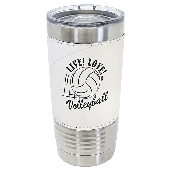 Polar Camel 20 oz. Volleyball Tumbler – Game Day Stainless Steel Mug with Slider Lid