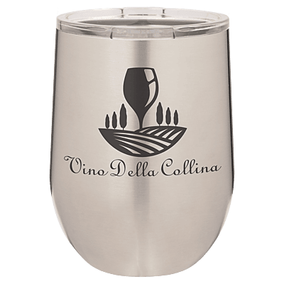 Personalized Polar Camel 12 oz. Stainless Steel Vacuum Insulated Stemless Wine Tumbler with Lid