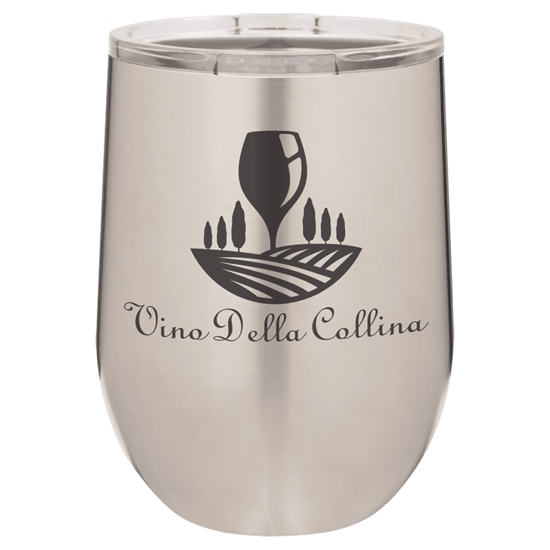 Personalized Polar Camel 12 oz. Stainless Steel Vacuum Insulated Stemless Wine Tumbler with Lid