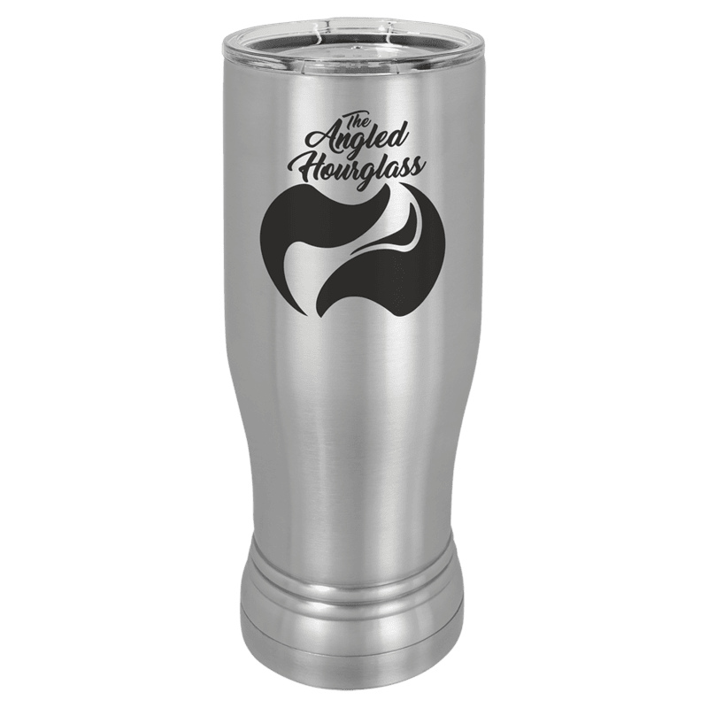 Polar Camel 14 oz. Stainless Steel Pilsner Tumbler with Clear Lid – Custom Engraved