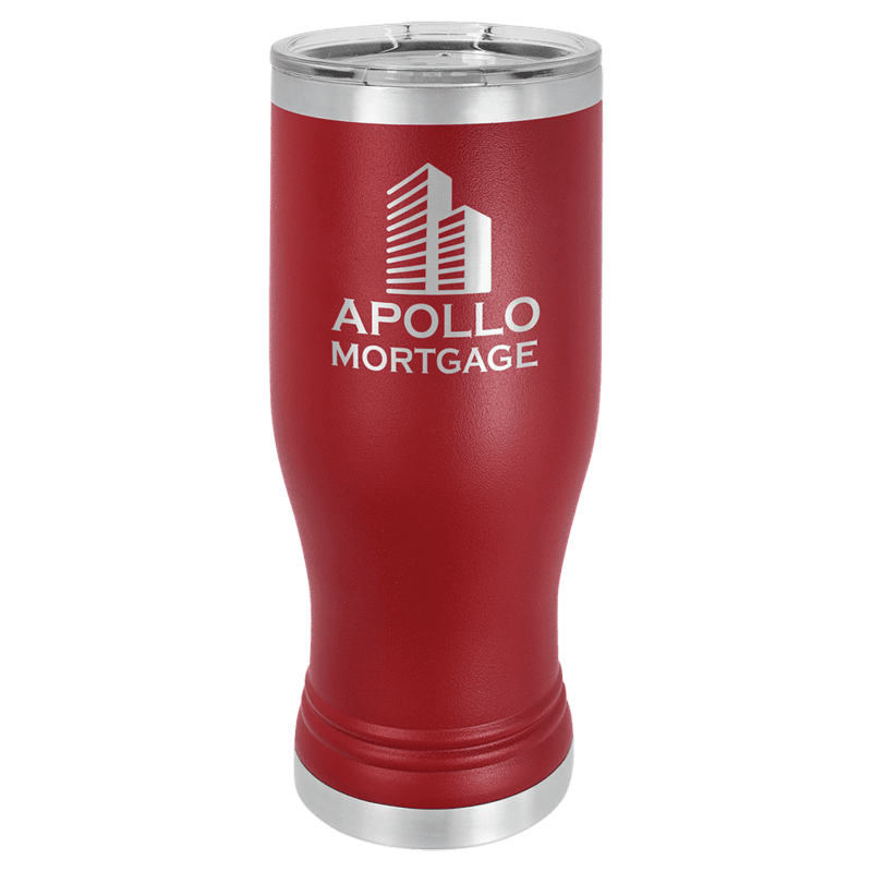 Maroon Polar Camel 20 oz. Pilsner