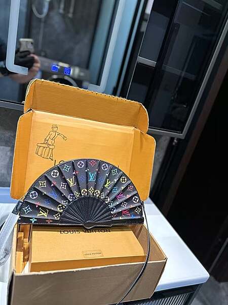 LV Limited Edition Black Fan Clutch