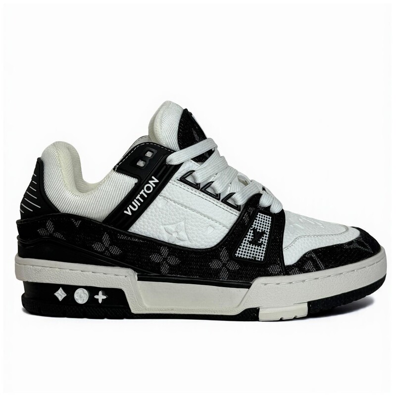 LV Trainer Low Monogram Black/White alta
