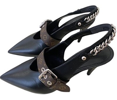 AUTHENTIC LOUIS VUITTON VIBE SLINGBACK PUMPS AS NEW