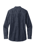 LW676 CAMISA DE MEZCLILLA DAMA ML PORT AUTHORITY