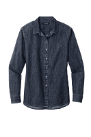 LW676 CAMISA DE MEZCLILLA DAMA ML PORT AUTHORITY