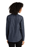 LW676 CAMISA DE MEZCLILLA DAMA ML PORT AUTHORITY