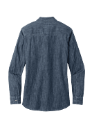 LW676 CAMISA DE MEZCLILLA DAMA ML PORT AUTHORITY