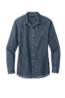 LW676 CAMISA DE MEZCLILLA DAMA ML PORT AUTHORITY