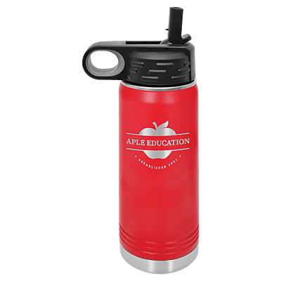 Personalized Polar Camel 20 oz. Red Water Bottle