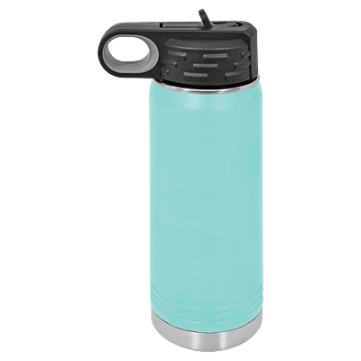 Personalized Polar Camel 20 oz. Teal Water Bottle