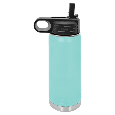 Personalized Polar Camel 20 oz. Teal Water Bottle