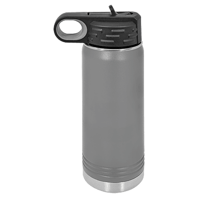 Personalized Polar Camel 20 oz. Dark Gray Water Bottle