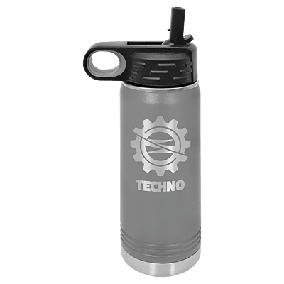 Personalized Polar Camel 20 oz. Dark Gray Water Bottle