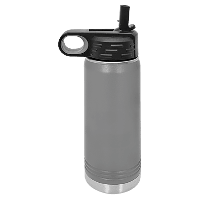 Personalized Polar Camel 20 oz. Dark Gray Water Bottle