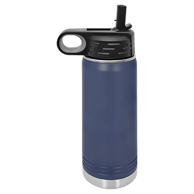 Personalized Polar Camel 20 oz. Navy Blue Water Bottle