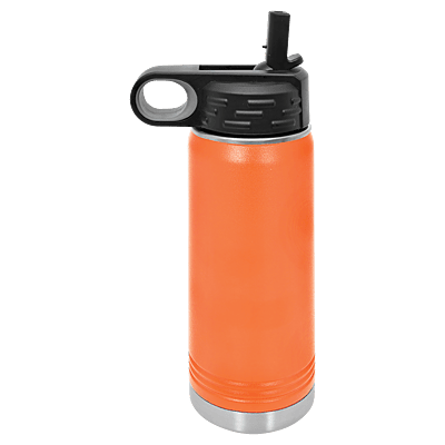 Personalized Polar Camel 20 oz. Orange Water Bottle