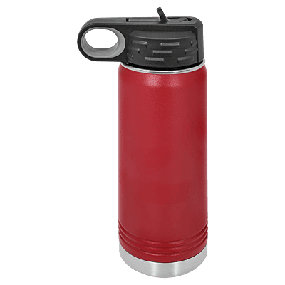 Personalized Polar Camel 20 oz. Maroon Water Bottle