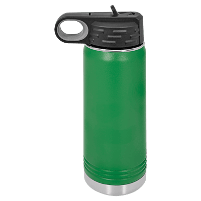 Personalized Polar Camel 20 oz. Green Water Bottle