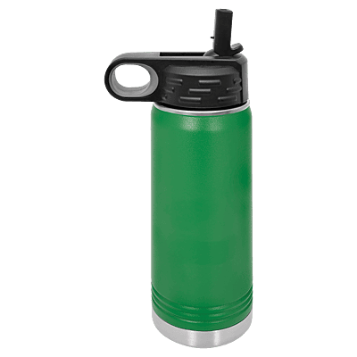 Personalized Polar Camel 20 oz. Green Water Bottle